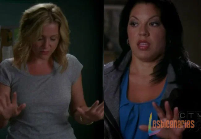 Callie y Arizona discutiendo