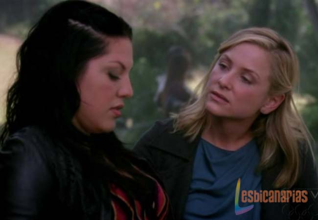 Callie y Arizona platicando