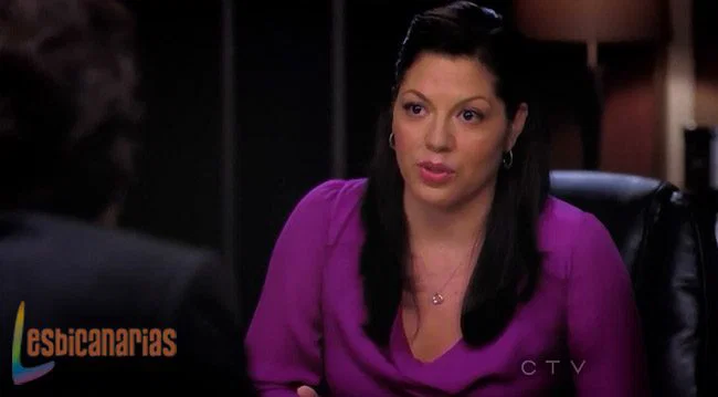 Callie hablando con Derek Callie hablando con Derek