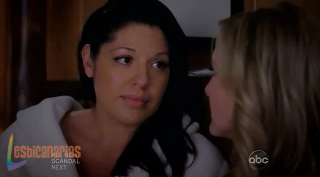 Callie haciendo sentir segura a Arizona