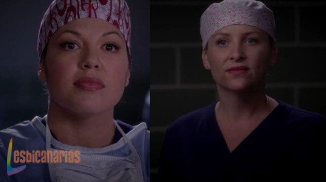 Callie sorprendida por Arizona