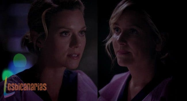 Lauren tranquilizando a Arizona
