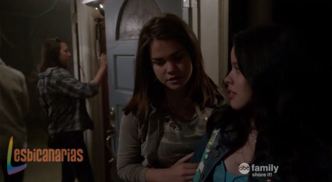 Mariana y Callie en la fiesta