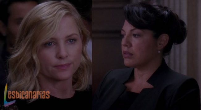 Callie y Arizona en el juicio