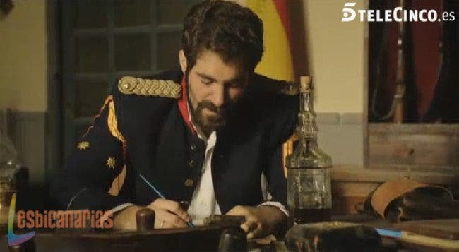El Teniente escribiendo la carta
