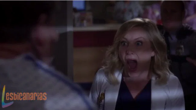 la patinadora gritando anatomía de grey