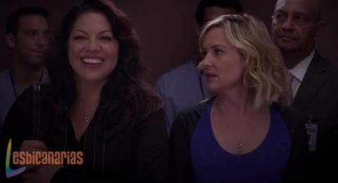 Callie y Arizona elevador