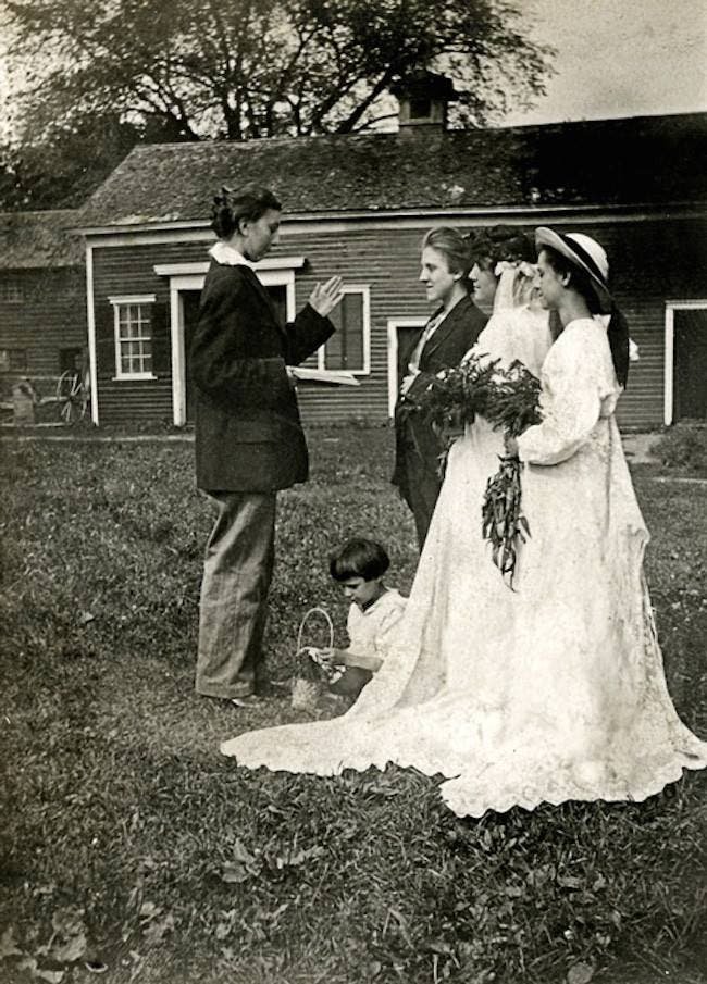 Fotografía boda lésbica vintage