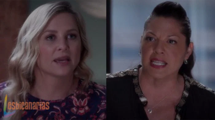 Callie y Arizona peleando