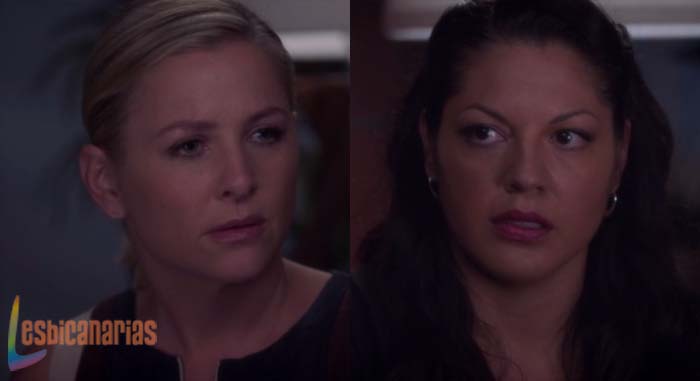 Callie y Arizona discutiendo