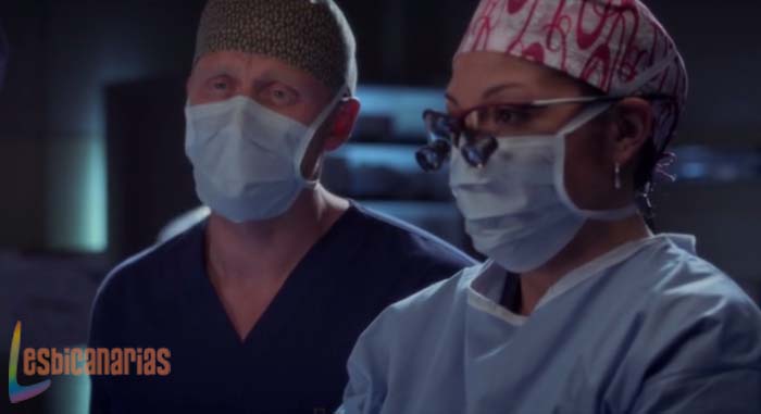 Owen y Callie operando en Anatomía de Grey