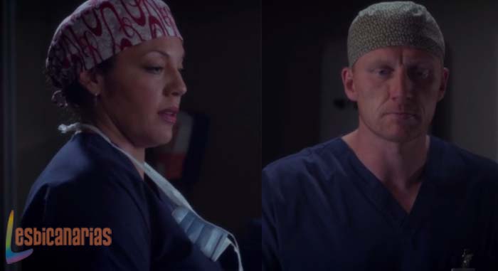 Owen y Callie en Anatomía de Grey