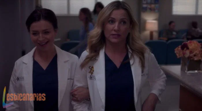 Amelia y Arizona en Anatomía de Grey