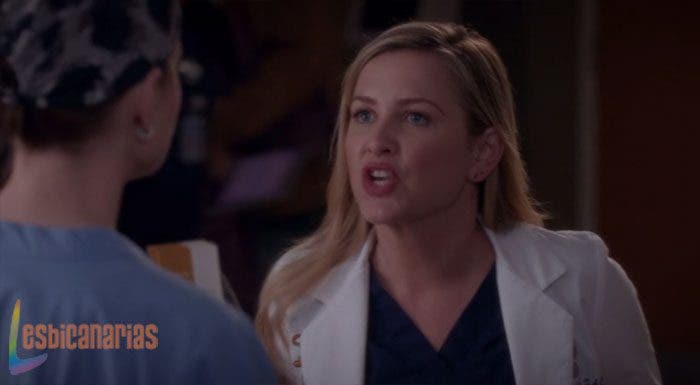 Arizona enojada en Anatomía de Grey