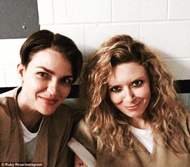 Ruby Rose en el set de Orange is the New Black
