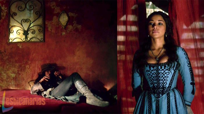 Anne y Max en Black Sails