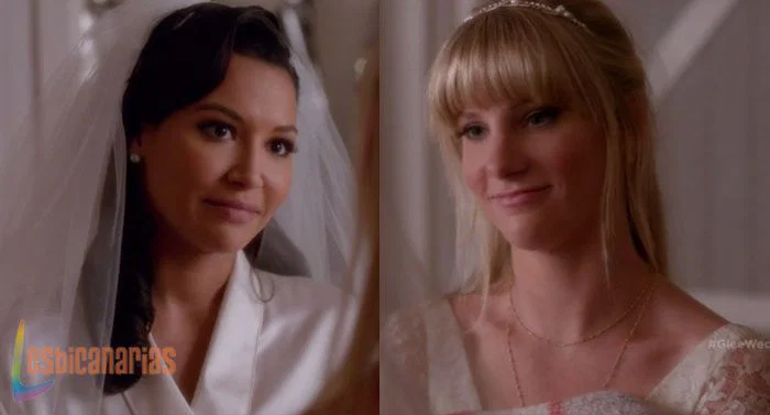 Brittany y santana en su boda