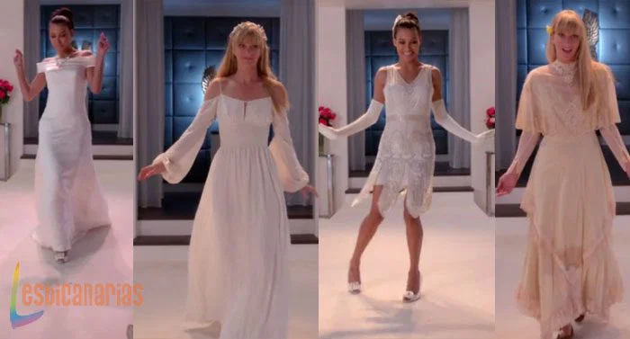 Brittany-y-Santana-se-prueban-vestidos-de-novia