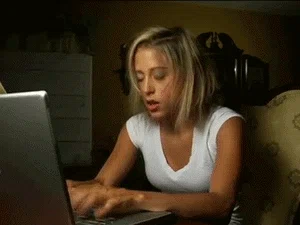 girl compu