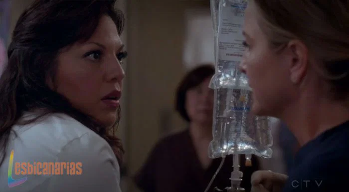 Callie y Arizona sorprendidas