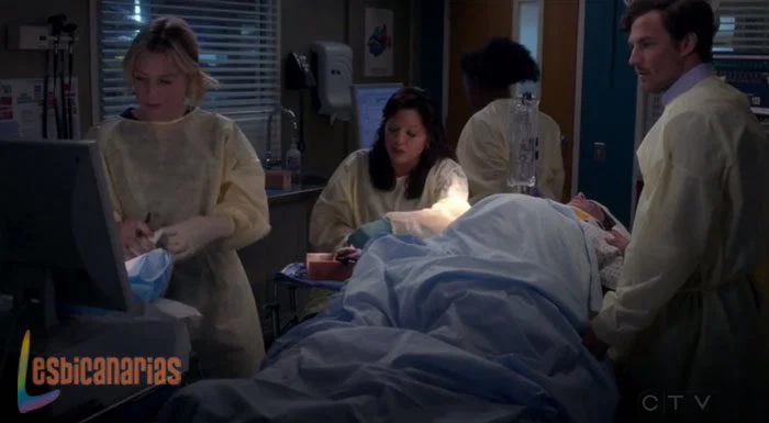 Callie y Arizona trabajando