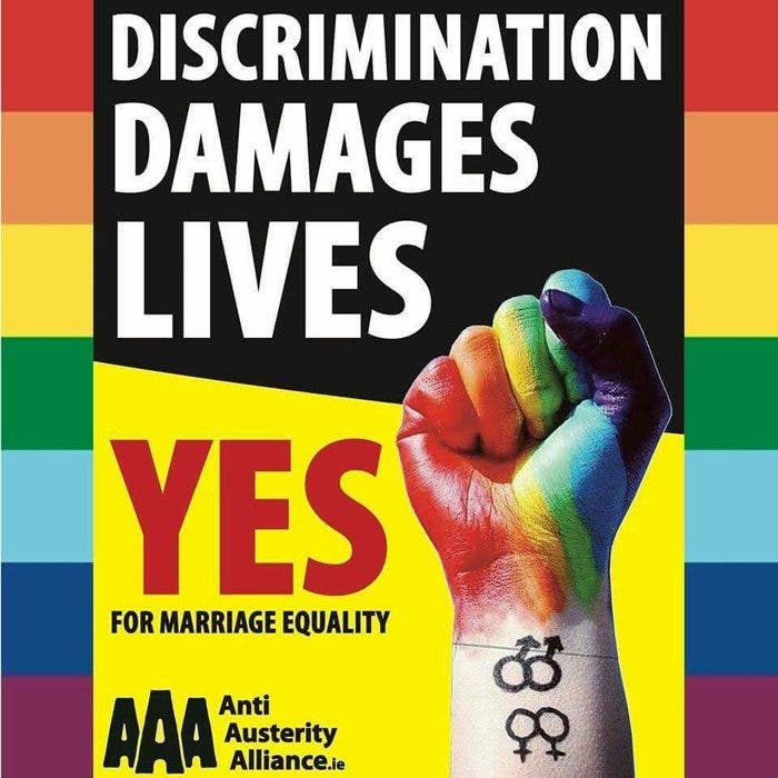 Cartel matrimonio igualitario en Irlanda