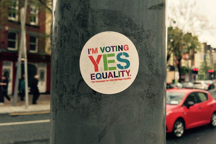 Bot&oacute;n por el s&iacute; en Irlanda