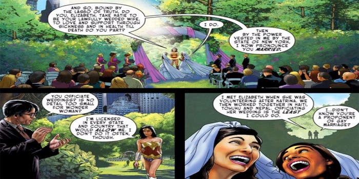 La Mujer Maravilla también apoya el matrimonio homosexual