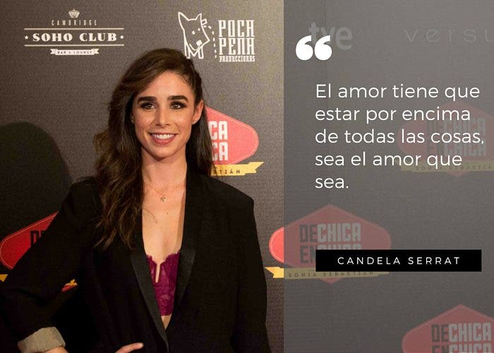 Candela Serrat: el amor tiene que estar por encima de  todas las cosas
