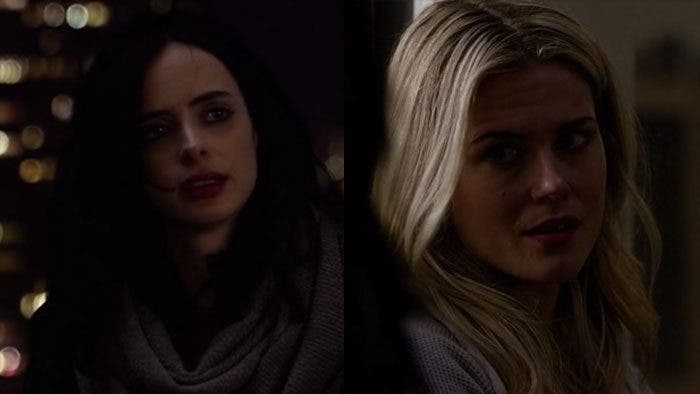 Jessica y Trish hablando de Killgrave