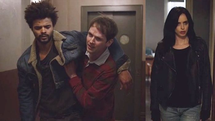 Jessica Jones con sus vecinos