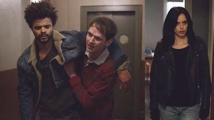 Jessica Jones con sus vecinos