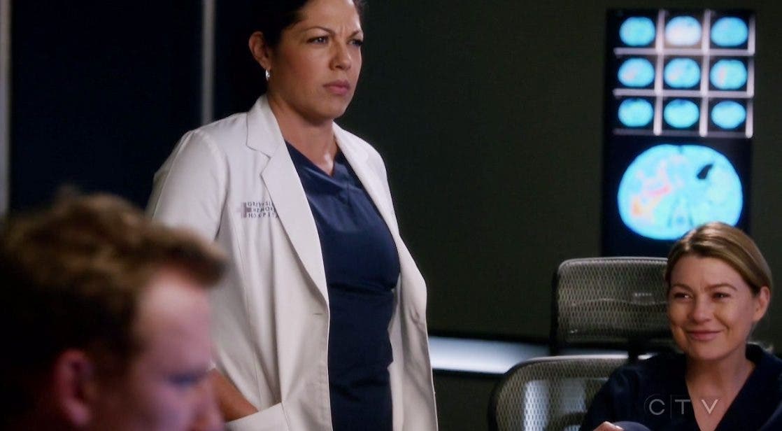 Callie y Meredith bromeando