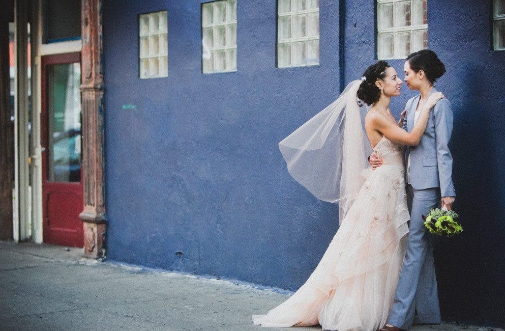 Ria y Robin boda lésbica