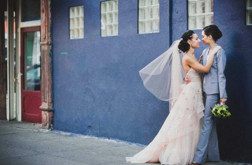 Ria y Robin boda lésbica