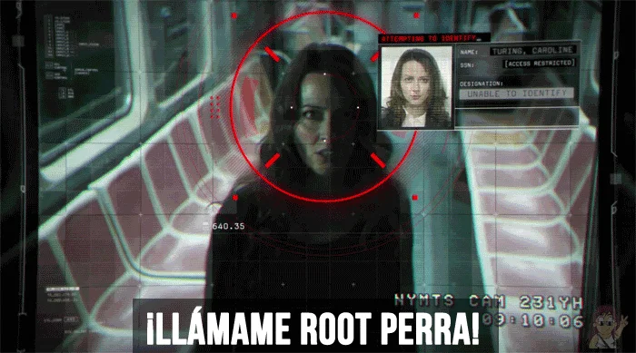 Root amenzando a la maquina en Person of Interest