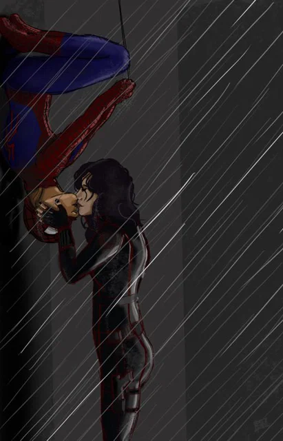 Spiderman Laura + Black Widow Carmilla Vía blindwire.tumblr.com