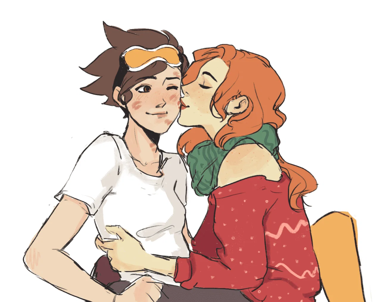 Tracer y Emily por Hack me daddy