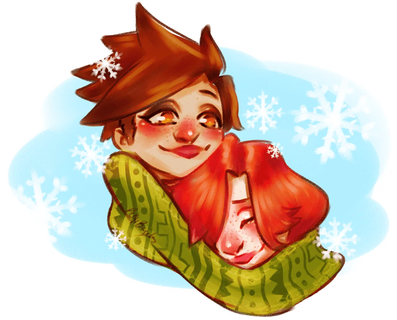 Tracer y Emily por Kortni