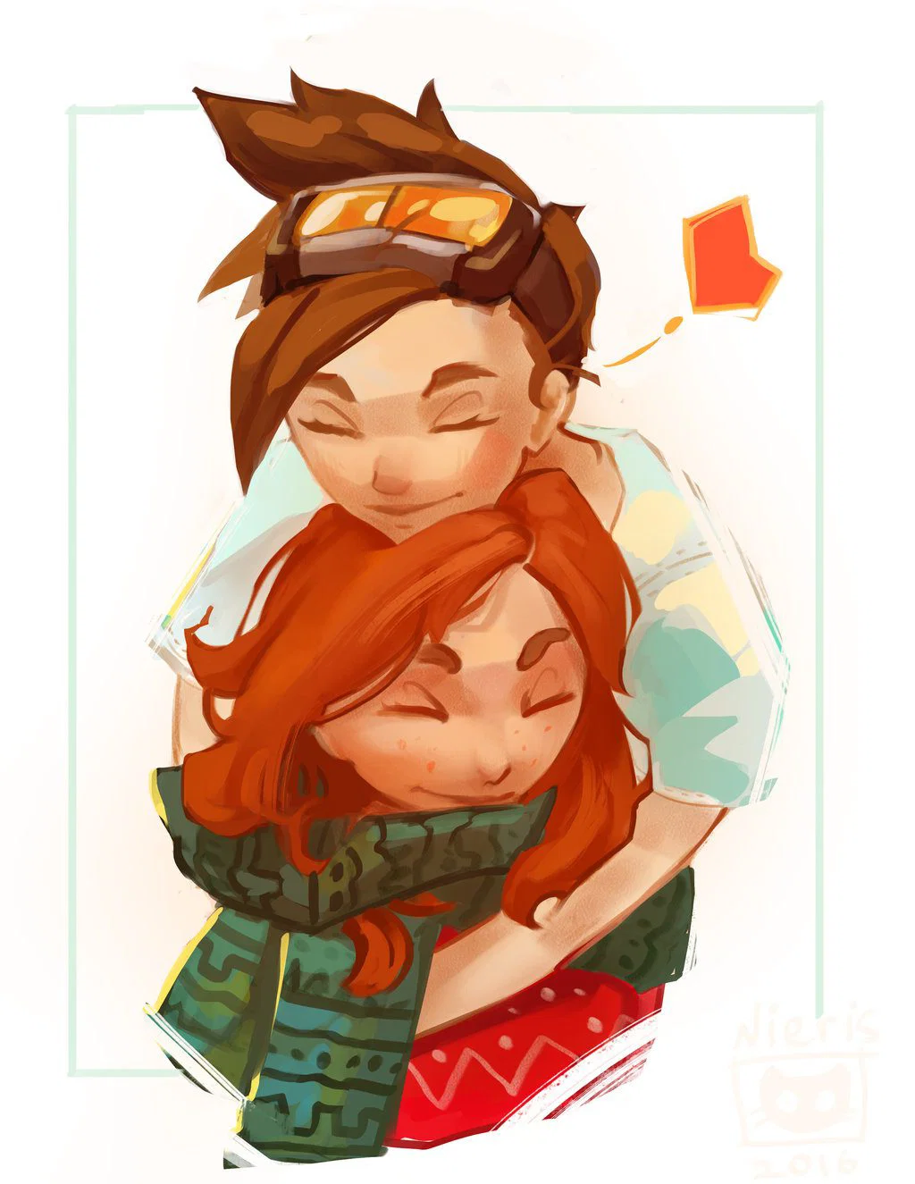 Tracer y Emily por Nieris