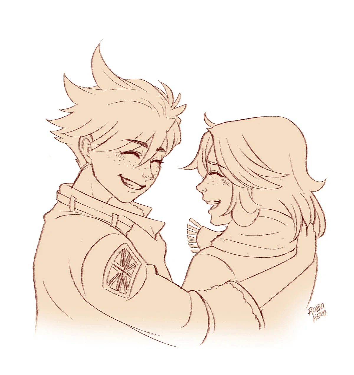 Tracer y Emily por Press-Start