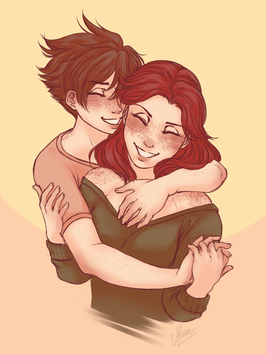 Tracer y Emily por Yuri-Murasaki