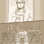 Kara recibe las flores SuperCorp