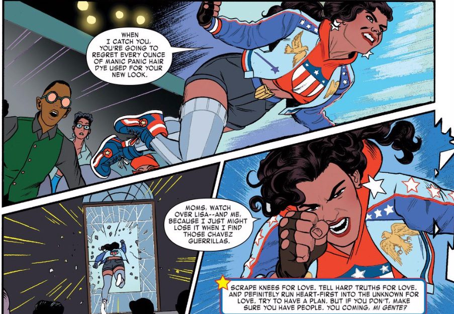 America Chavez enfadada