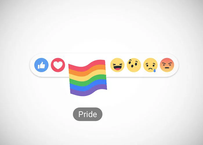 Reacciones bandera LGBT Facebook