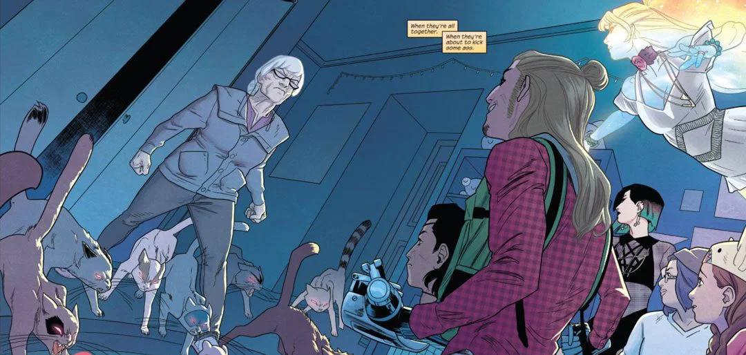 Runaways luchando