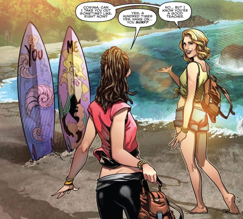 Cophine cómic lésbico