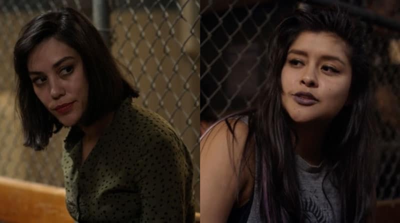 Emma y Marisol en la cárcel en el 1x05 de la serie Vida