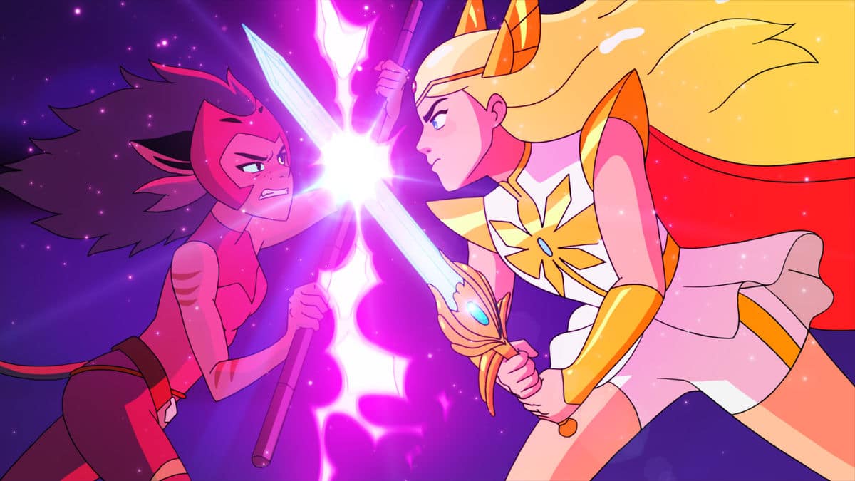 Catradora luchando
