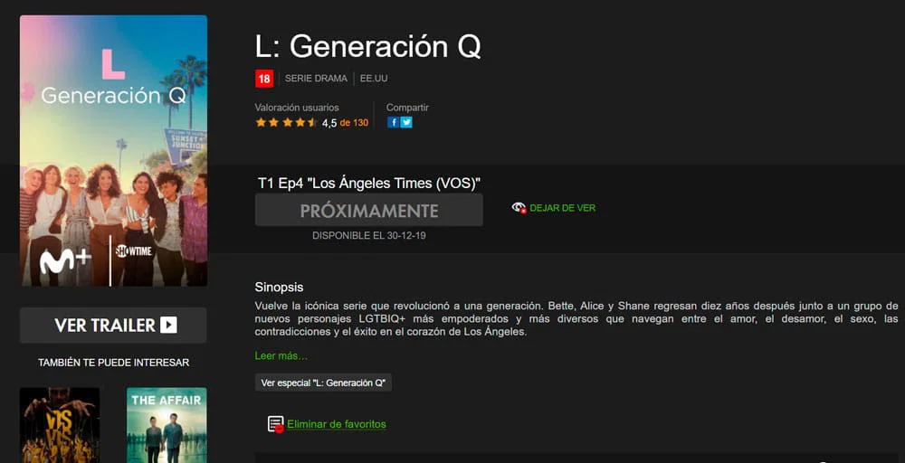 The L Word generation Q en Movistar